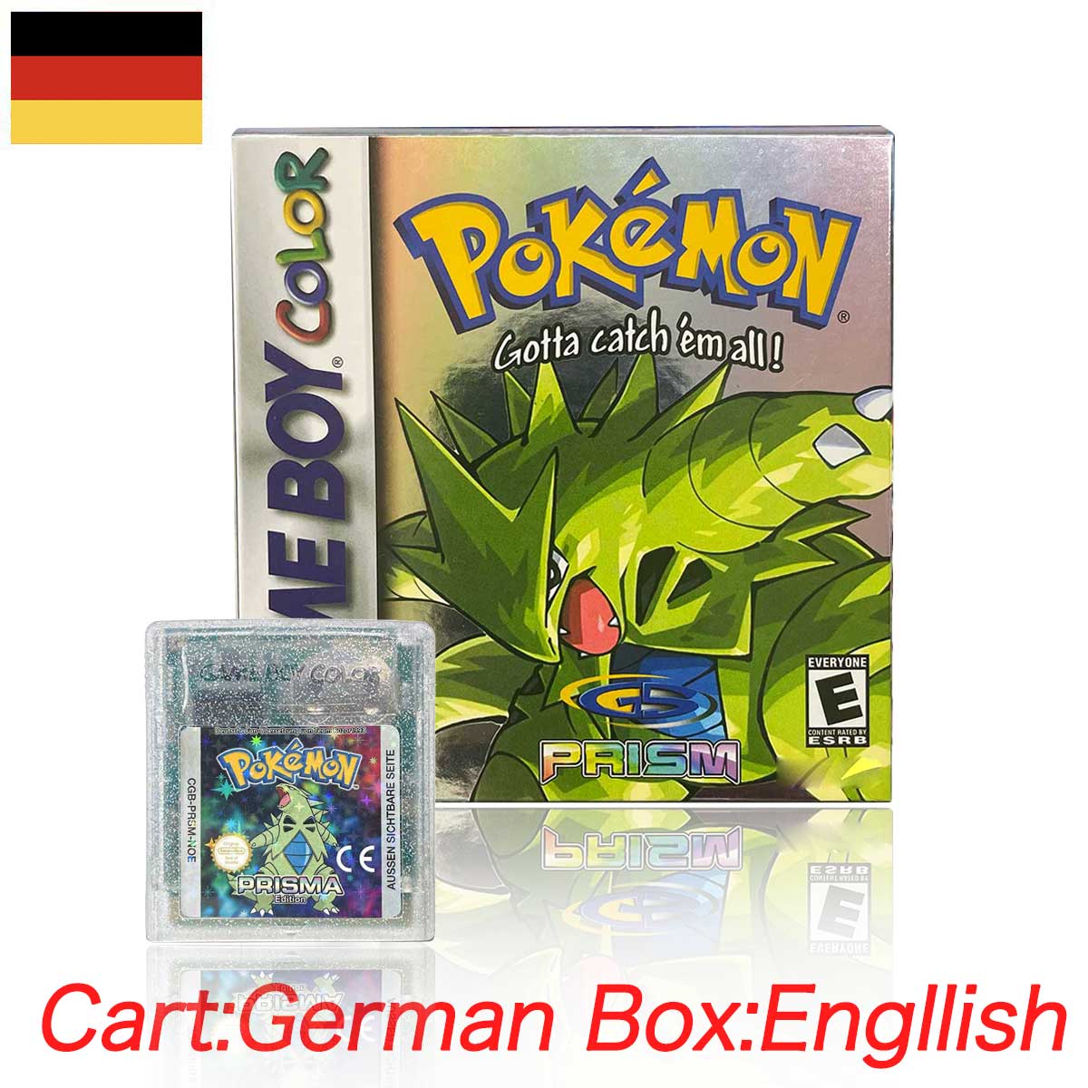USA ESP NOE pokemon PRISM cart box for gbc