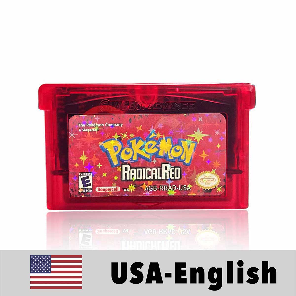 USA Pokemon RADICAL RED v4.1  For GBA