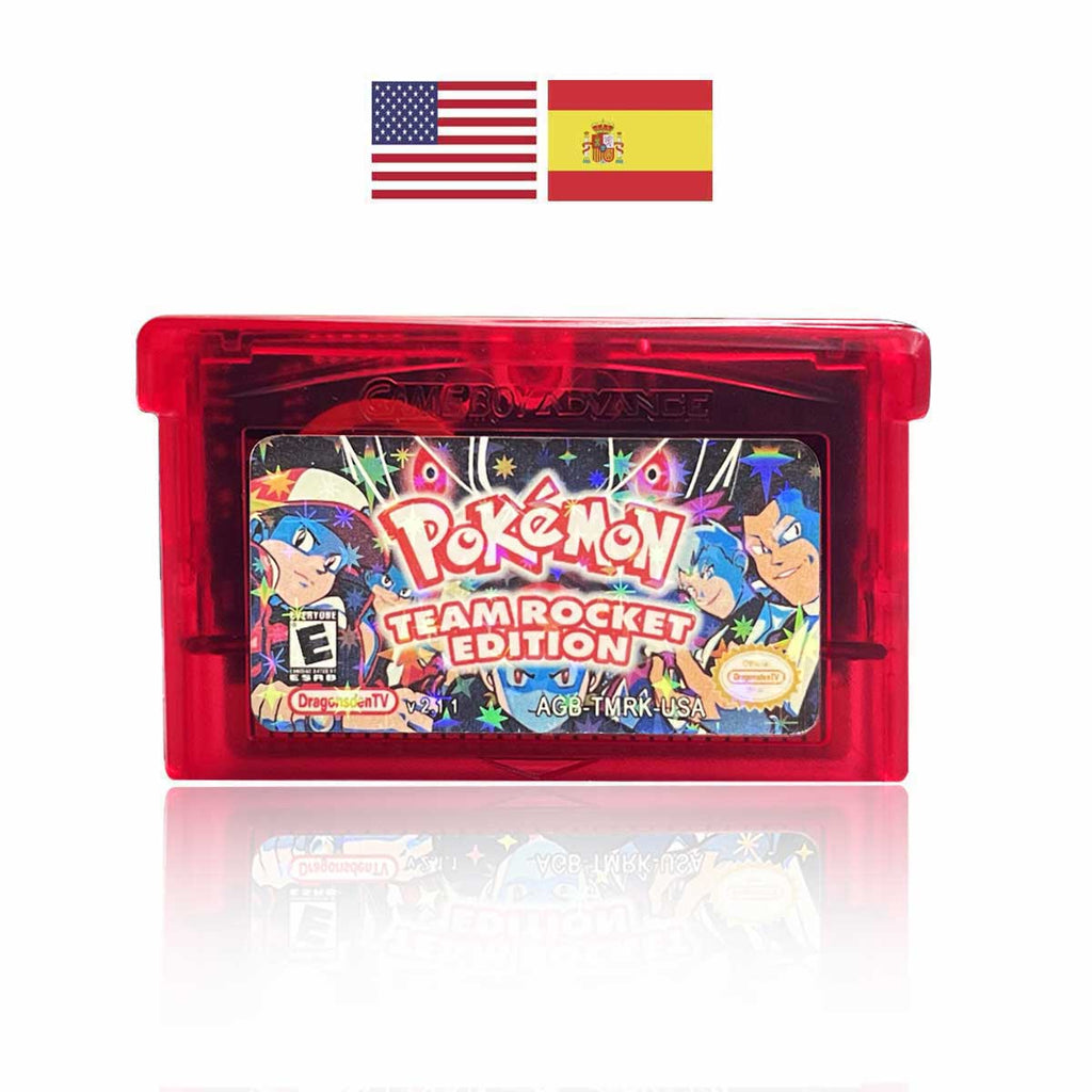 USA ESP Pokemon TEAM ROCKET For GBA