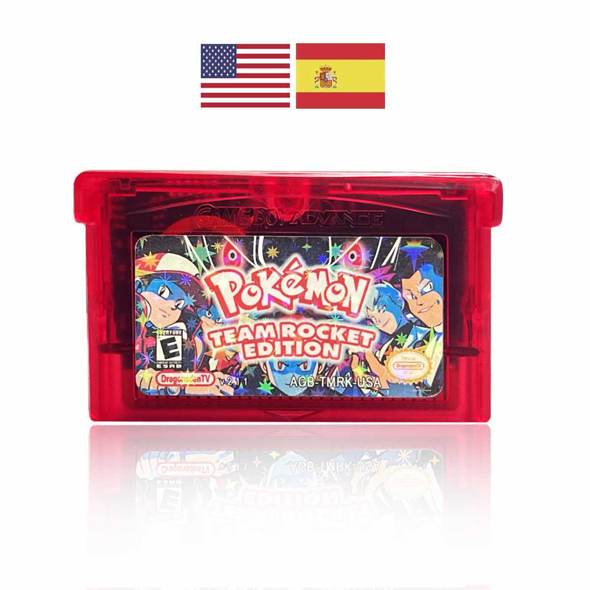 USA ESP Pokemon TEAM ROCKET For GBA