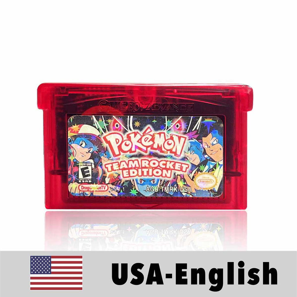 USA ESP Pokemon TEAM ROCKET For GBA