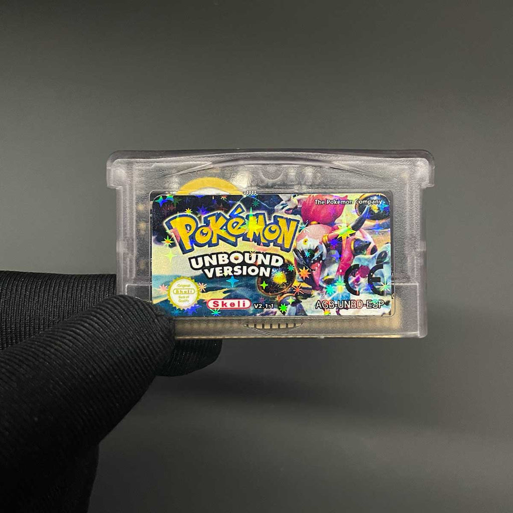 USA ESP Pokemon Unbound v2.1.1 cart box For GBA
