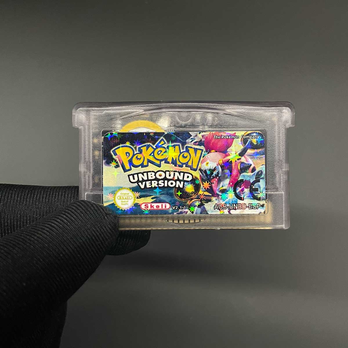 USA ESP Pokemon Unbound v2.1.1 cart box For GBA