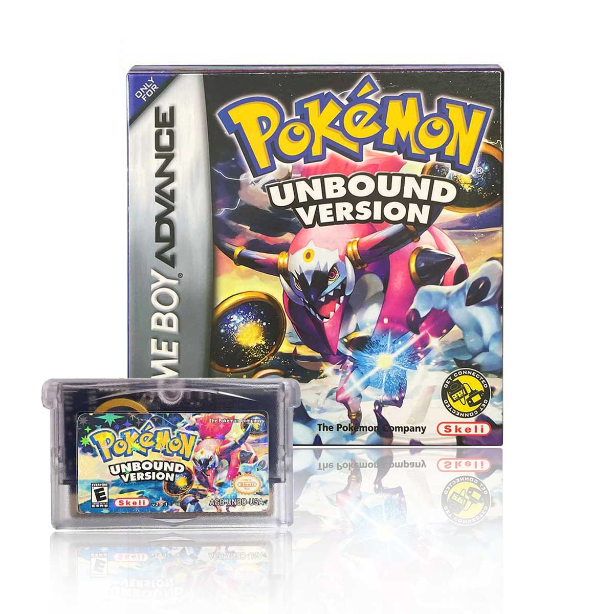 USA ESP Pokemon Unbound v2.1.1 cart box For GBA